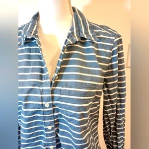GAP Striped Chambray Top, Sz M